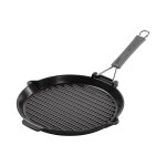 Po�le 28cm gril ronde en fonte �maill�e staub