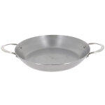 Poêle pour cuire la paëlla de buyer mineral b ø32cm en fer avec 2 anses inox rivetées Poêle pour cuire la paëlla de buyer mineral b ø32cm en fer avec 2 anses inox rivetées