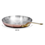 Po�le � frire mauviel m'h�ritage en cuivre inoxydable