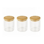 Pots à épices en verre x 3 pebbly Pots à épices en verre x 3 pebbly