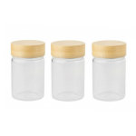 Pots en verre x 3 pebbly Pots en verre x 3 pebbly