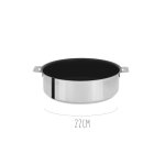 Sauteuse acier inox antiadhrente cristel mutine amovible exceliss