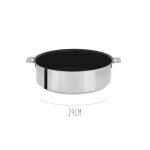 Sauteuse acier inox antiadh�rente cristel mutine amovible exceliss