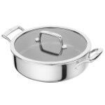 Sauteuse antiadh�rente zwilling peak en inox et rev�tement c�ramique