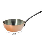 Sauteuse bombe inocuivre de buyer cuivre inox et fonte