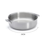 Sauteuse droite de buyer en inox 18 / 10 multicouches Sauteuse droite de buyer en inox 18 / 10 multicouches