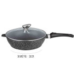 Sauteuse en fonte d'aluminium 28cm effet pierre induction pradel excellence premium Sauteuse en fonte d'aluminium 28cm effet pierre induction pradel excellence premium