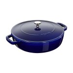Sauteuse en fonte bleu intense mod�le chistera staub