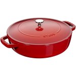 Sauteuse en fonte cerise mod�le chistera staub