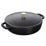 Sauteuse en fonte noir mat mod�le chistera staub