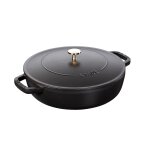 Sauteuse en fonte noir mat mod�le chistera staub