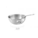 Sauteuse forme évasée et bombée mauviel m'urban3 Sauteuse forme évasée et bombée mauviel m'urban3