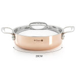 Sautoir droit de buyer prima matera cuivre inox compatible induction