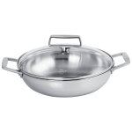 Sautoir inox 18 / 10 5 - ply + couvercle castel'pro cristel