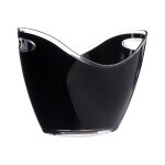 Seau  boissons en acrylique noir barcraft