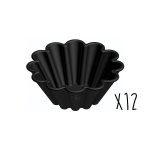 Set de 12 moules brioches individuelles en exoglass� matfer