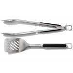 Set 2 ustensiles oxo en inox pour barbecue - pince et spatule