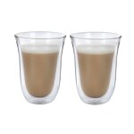Set 2 verres � caf� latte la cafeti�re jack 270ml