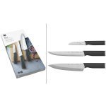 Set de 3 couteaux pour la cuisine wmf kineo lames forgées en inox Set de 3 couteaux pour la cuisine wmf kineo lames forgées en inox