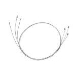 Set 3 fils triangle pour lyre en inox 13cm