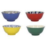 Set 4 bols cramique world of flavours 15cm kitchencraft