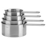Set 4 casseroles strate fixe cristel