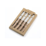 Set de 4 couteaux lou laguiole util manches bois Set de 4 couteaux lou laguiole util manches bois