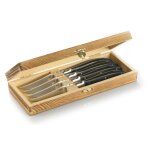 Set 4 couteaux � steak gefu basco + bo�te en pin