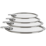 Set 4 couvercles strate amovible plats cristel