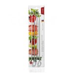 Set 4 piques  brochettes 30cm triangle inox