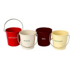 Set de 4 pots colors  condiments eddington