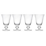 Set de 4 verres en cristal mikasa salerno  pied court 260 ml