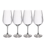 Set de 4 verrres  vin rouge mikasa collection treviso en cristal 600ml