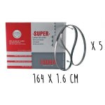 Set de 5 lames denteles pour scies  ruban - 164x1. 6cm