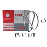 Set de 5 lames denteles pour scies  ruban - 175x1. 6cm