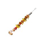 Set de 5 piques  brochettes de la marque gefu en acier inox 45cm