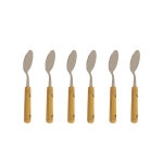 Set de 6 cuilleres � caf� nontron manche buis