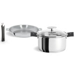 Set 6 pi�ces mutine amovible 1 faitout, 1 po�le et 4 accessoires cristel