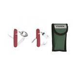 Set couverts camping rouge polyamide herbetz + �tui