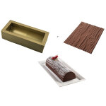 Set moule à bûche silikomart magic wood Set moule à bûche silikomart magic wood