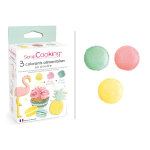 Set scrapcooking summer : 3 colorants alimentaire en poudre