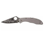 Spyderco c11tipd acier damas titanium Spyderco c11tipd acier damas titanium