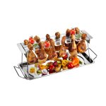 Support pour cuisses et ailes de poulet de la marque gefu en acier inox 43, 5cm Support pour cuisses et ailes de poulet de la marque gefu en acier inox 43, 5cm