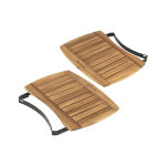 Tablettes rabattables en acacia pour big green egg mod�le large