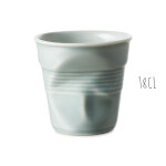 Tasse cappuccino revol froissé 18cl porcelaine Tasse cappuccino revol froissé 18cl porcelaine