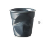 Tasse à cappuccino revol froissé 18cl en porcelaine Tasse à cappuccino revol froissé 18cl en porcelaine