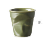 Tasse à cappuccino revol froissé 18cl en porcelaine Tasse à cappuccino revol froissé 18cl en porcelaine