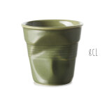 Tasse espresso revol froissé 8cl en porcelaine Tasse espresso revol froissé 8cl en porcelaine