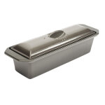 Terrine plat en fonte �maill�e avec couvercle - 23x11x12cm