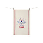 Torchon de cuisine cru tissage de l'ouest - vive la france